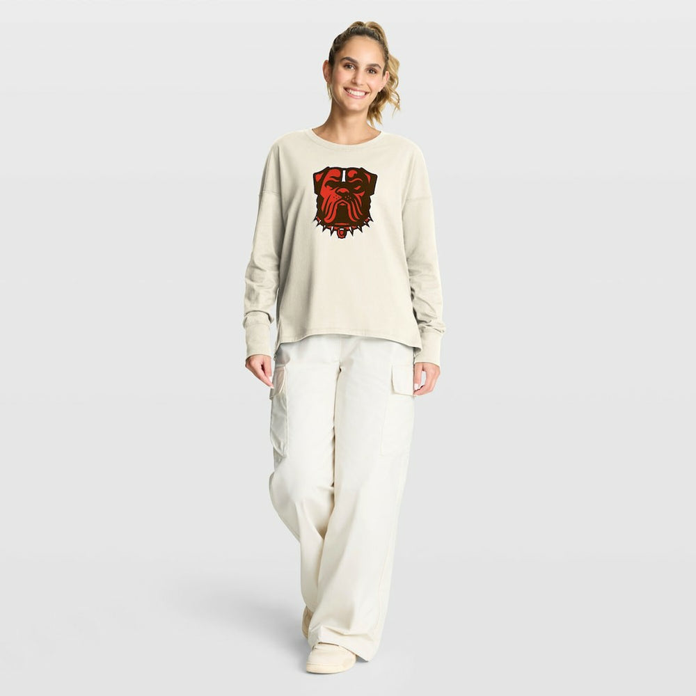 Cleveland Browns Women's Dove Legacy Long Sleeve T-Shirt | NFL Discount