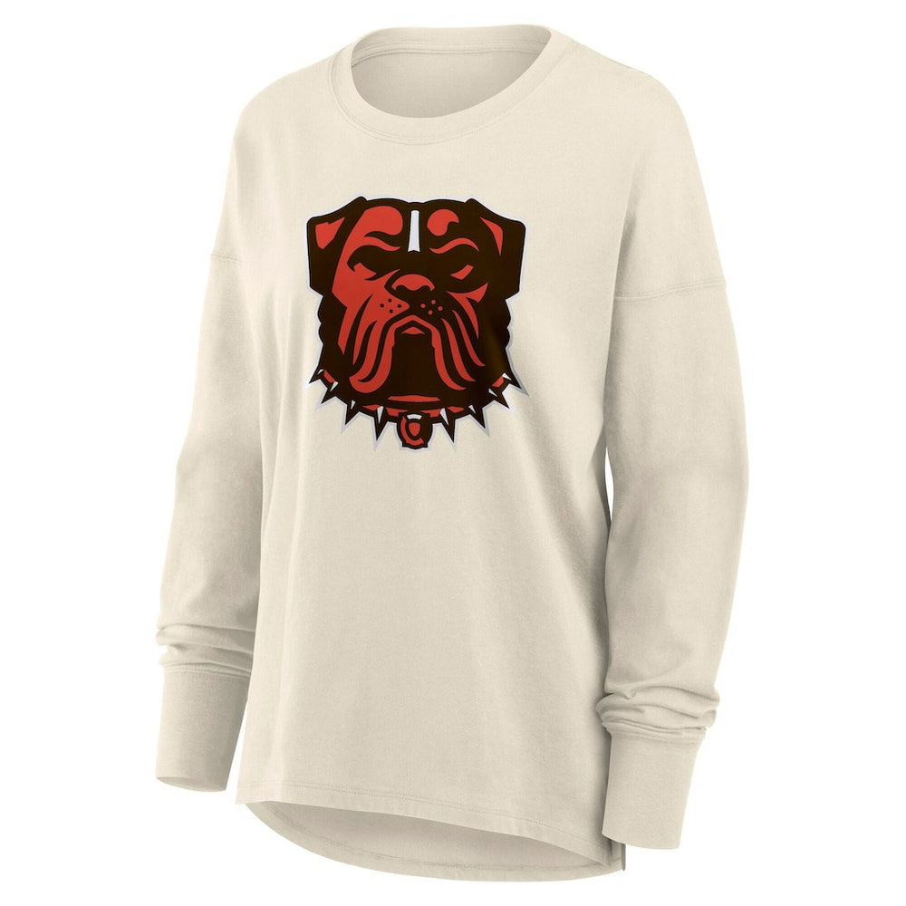Cleveland Browns Women's Dove Legacy Long Sleeve T-Shirt | NFL Discount