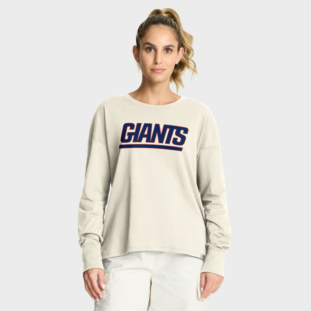 New York Giants Women's Dove Legacy Long Sleeve T-Shirt | NFL Online