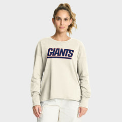 New York Giants Women's Dove Legacy Long Sleeve T-Shirt | NFL Online