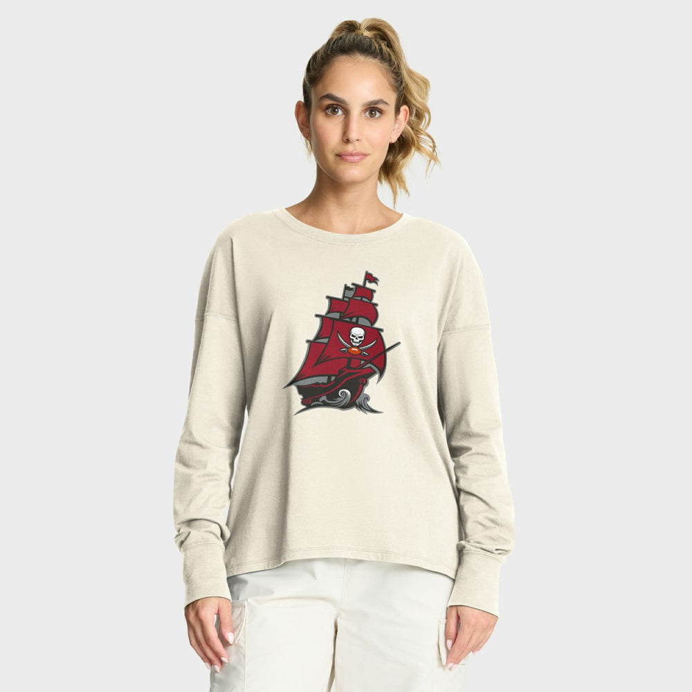 Tampa Bay Buccaneers Women's Dove Legacy Long Sleeve T-Shirt | NFL US
