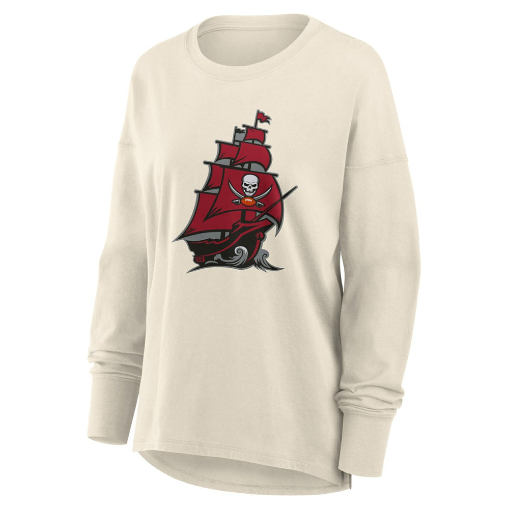 Tampa Bay Buccaneers Women's Dove Legacy Long Sleeve T-Shirt | NFL US