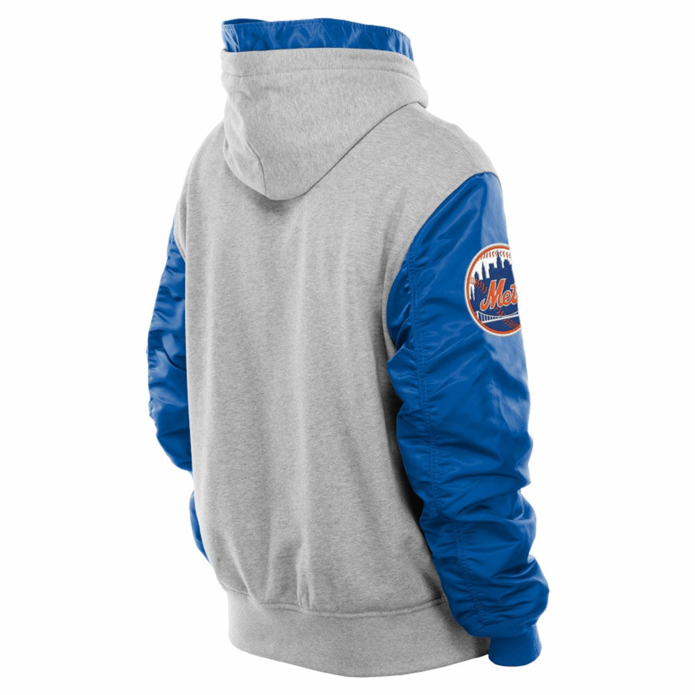 New York Mets New Era x Alpha Industries MA-1 Full-Zip Hoodie Jacket - MLB Jackets