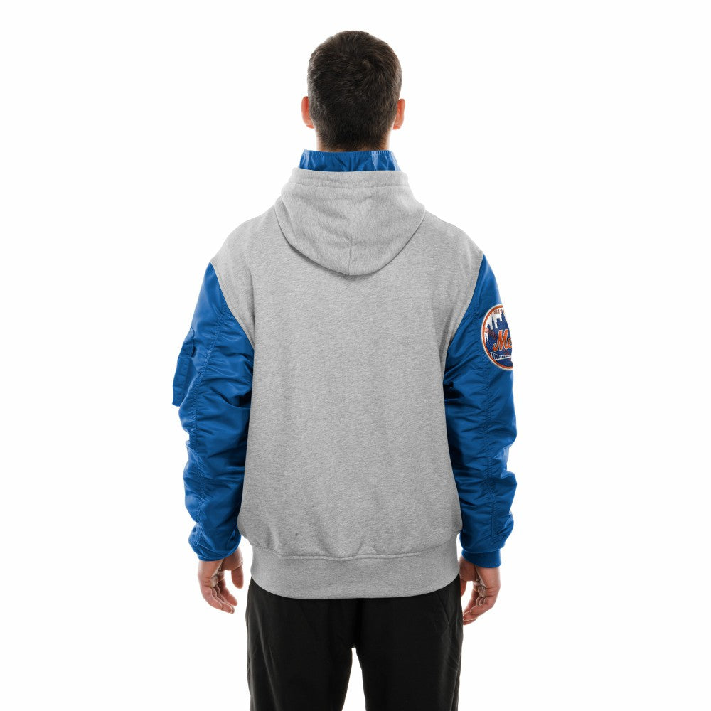 New York Mets New Era x Alpha Industries MA-1 Full-Zip Hoodie Jacket - MLB Jackets