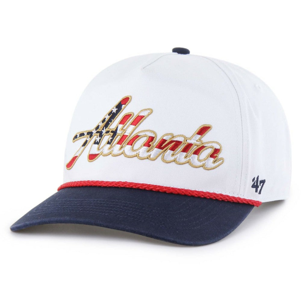 Atlanta Braves '47 Patriotic Overhand Hitch Adjustable Hat - MLB Hats