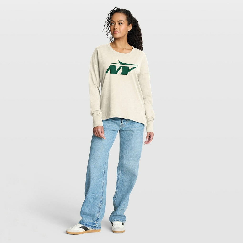New York Jets Women's Dove Legacy Long Sleeve T-Shirt | NFL New