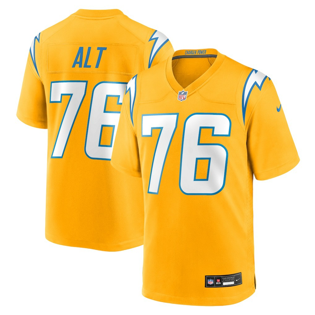 Los Angeles Chargers Joe Alt  Alternate Charger Power Game Player Jersey | NFL New
