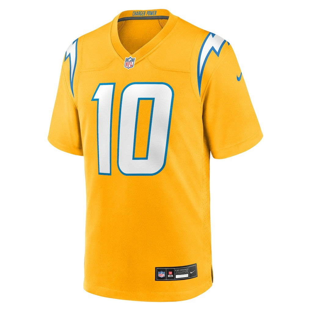 Los Angeles Chargers Justin Herbert  Alternate Charger Power Game Player Jersey | NFL Outlet