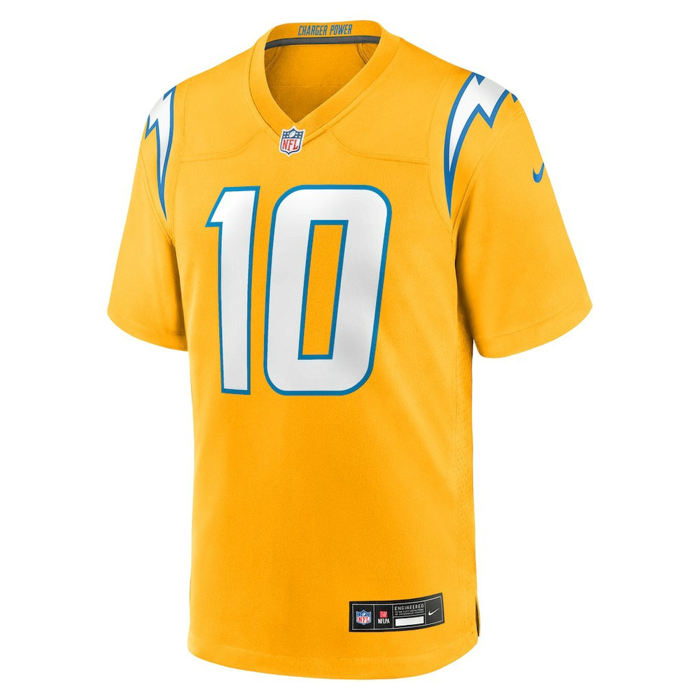 Los Angeles Chargers Justin Herbert  Alternate Charger Power Game Player Jersey | NFL Outlet