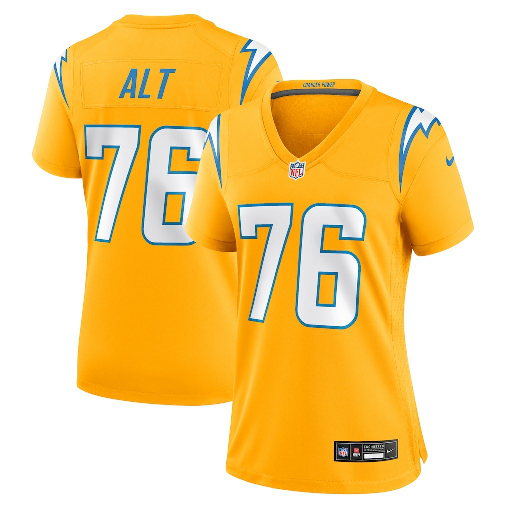 Los Angeles Chargers Joe Alt  Women's Alternate Charger Power Game Jersey | NFL New