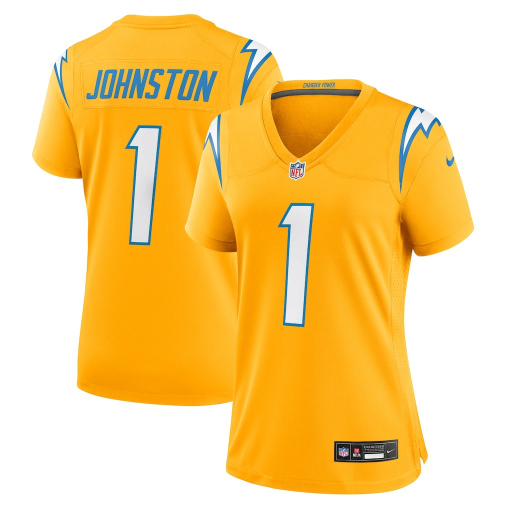 Los Angeles Chargers Quentin Johnston  Women's Alternate Charger Power Game Jersey | NFL Outlet