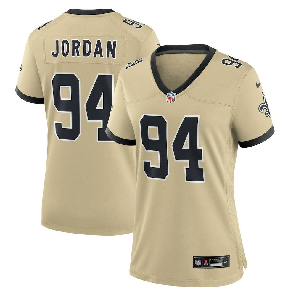 New Orleans Saints Cameron Jordan  Women's Gameday Golds Alternate Game Player Jersey | NFL On sale