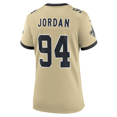 New Orleans Saints Cameron Jordan  Women's Gameday Golds Alternate Game Player Jersey | NFL On sale