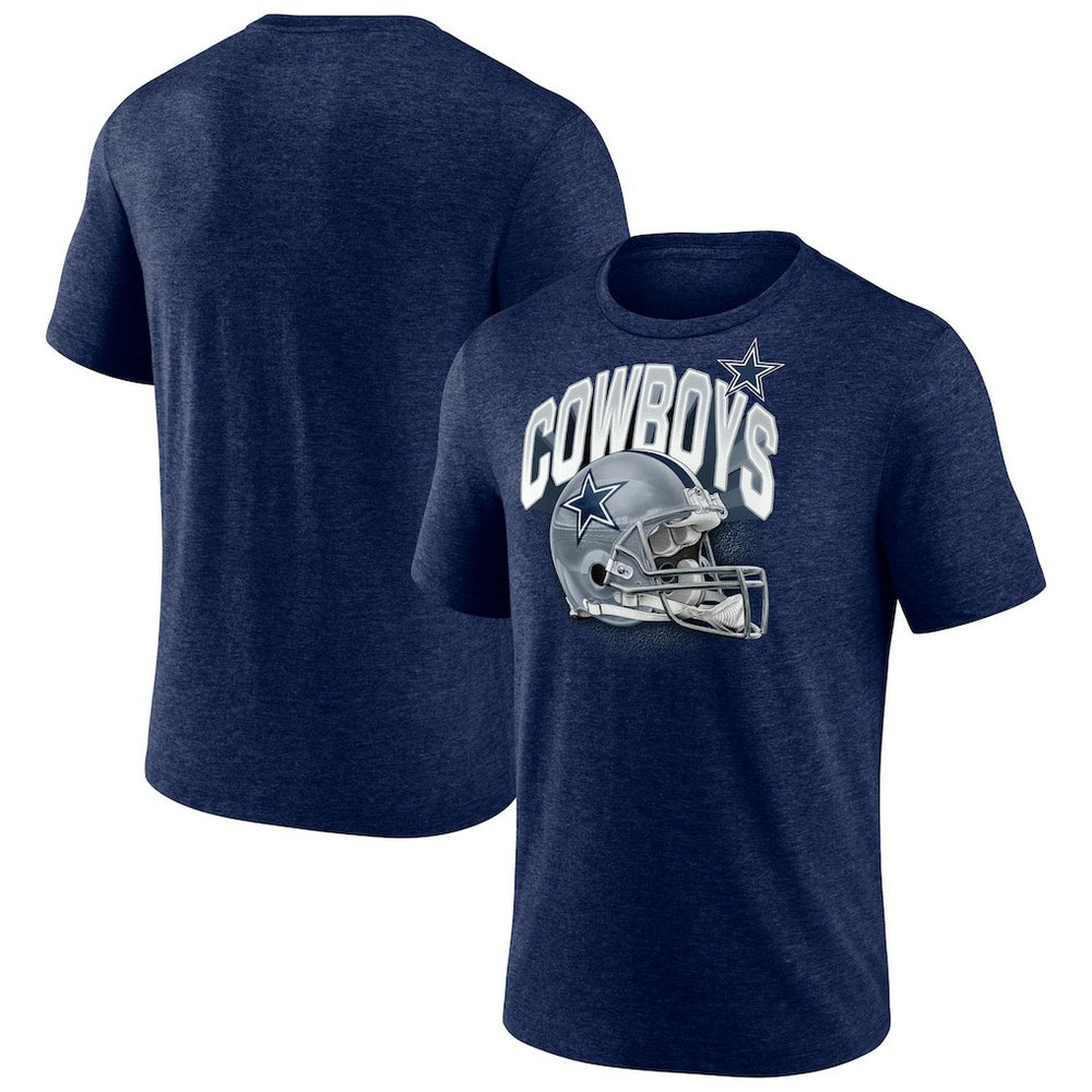 Dallas Cowboys Helmet Tri-Blend T-Shirt | NFL Discount