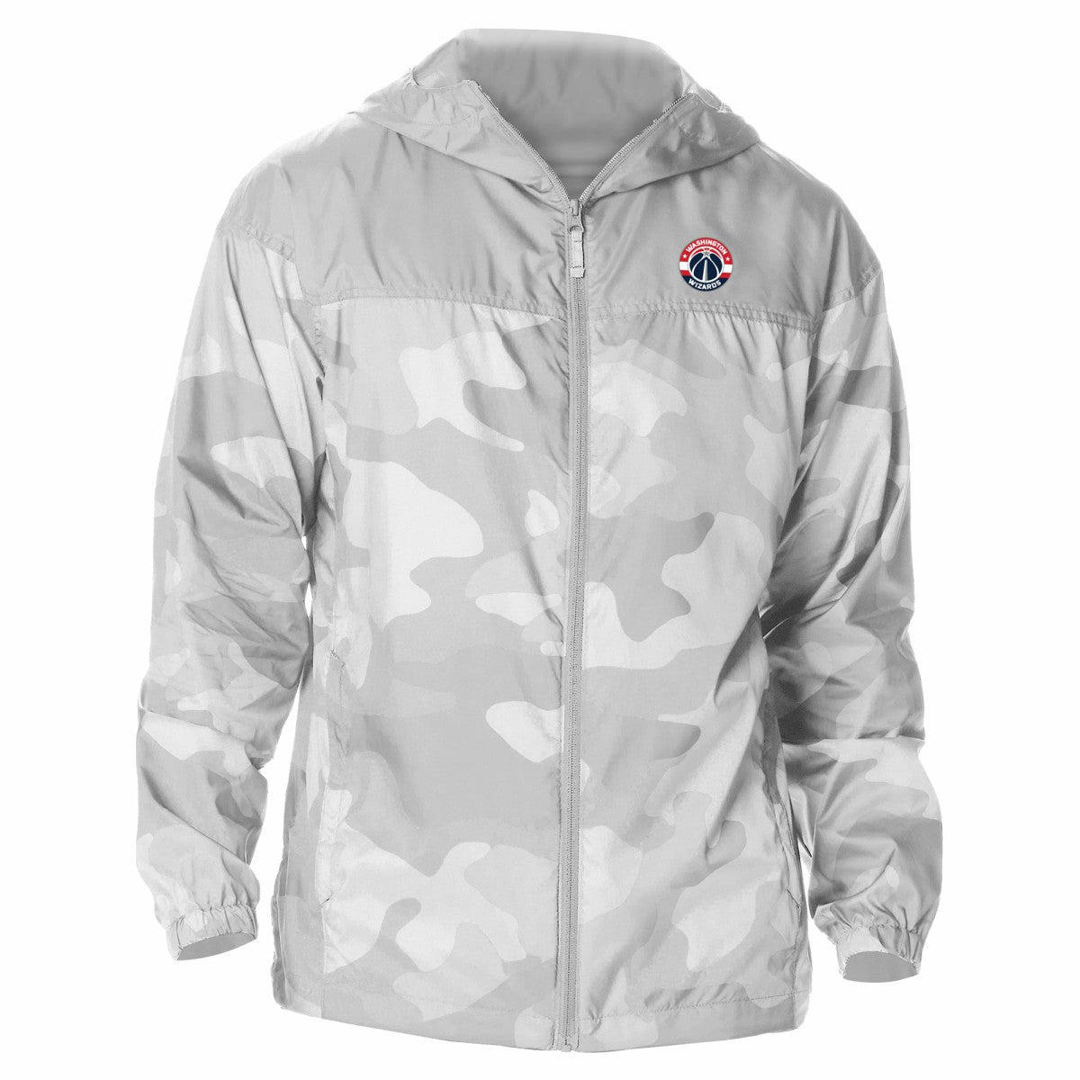 Gray Washington Wizards Camo Flash Challenger Windbreaker Full-Zip Jacket | NBA