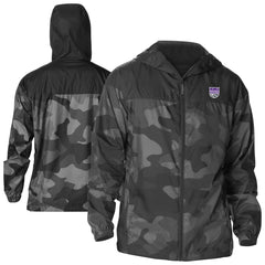 Black Sacramento Kings Camo Flash Challenger Windbreaker Full-Zip Jacket | NBA
