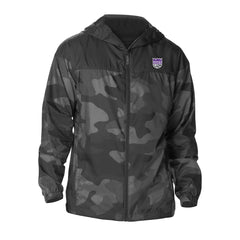 Black Sacramento Kings Camo Flash Challenger Windbreaker Full-Zip Jacket | NBA