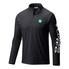 Black Boston Celtics Terminal Tackle Raglan Omni-Shade Quarter-Zip Jacket | NBA