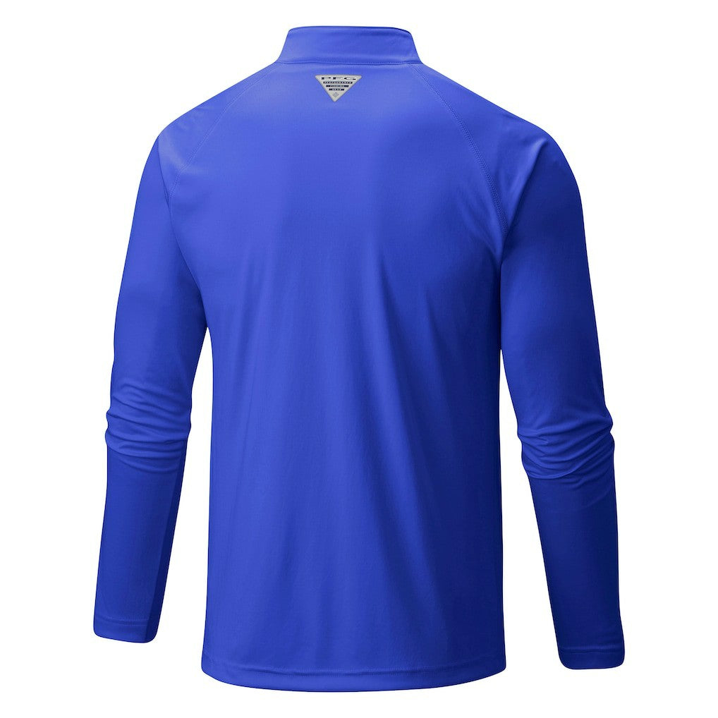 Blue Detroit Pistons Terminal Tackle Raglan Omni-Shade Quarter-Zip Jacket sale | NBA