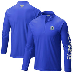 Blue Dallas Mavericks Terminal Tackle Raglan Omni-Shade Quarter-Zip Jacket sale | NBA