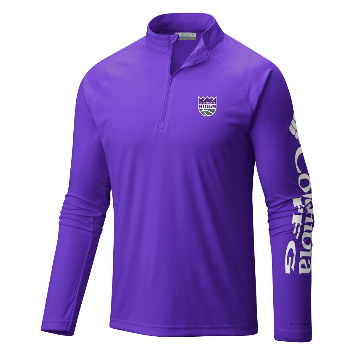 Purple Sacramento Kings Terminal Tackle Raglan Omni-Shade Quarter-Zip Jacket | NBA