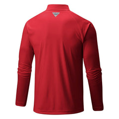 Red Chicago Bulls Terminal Tackle Raglan Omni-Shade Quarter-Zip Jacket | NBA