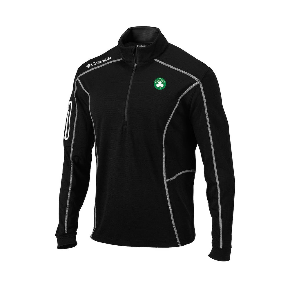 Black Boston Celtics Omni-Wick Shotgun Quarter-Zip Pullover | NBA