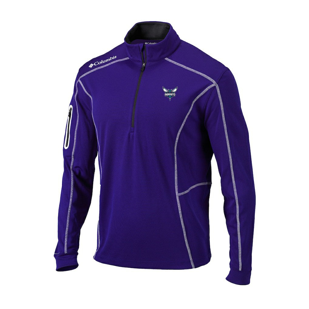 Purple Charlotte Hornets Omni-Wick Shotgun Quarter-Zip Pullover | NBA