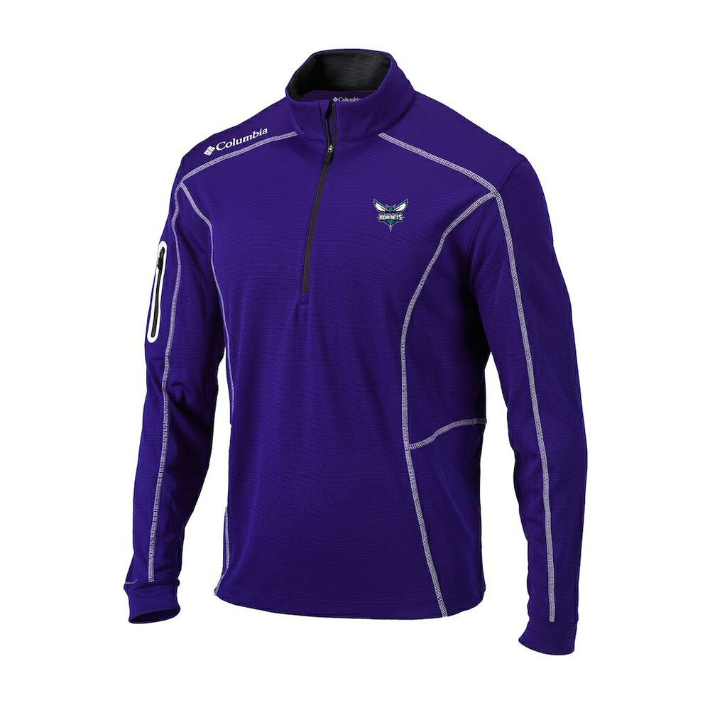 Purple Charlotte Hornets Omni-Wick Shotgun Quarter-Zip Pullover | NBA