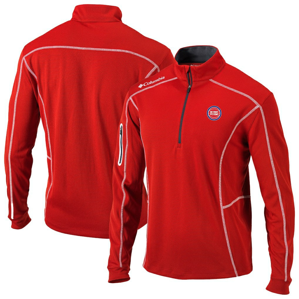 Red Detroit Pistons Omni-Wick Shotgun Quarter-Zip Pullover sale | NBA