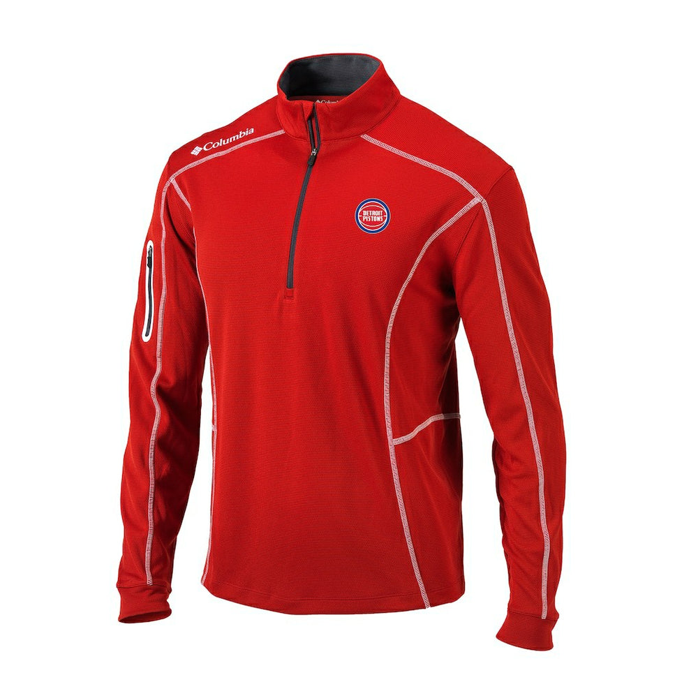 Red Detroit Pistons Omni-Wick Shotgun Quarter-Zip Pullover sale | NBA