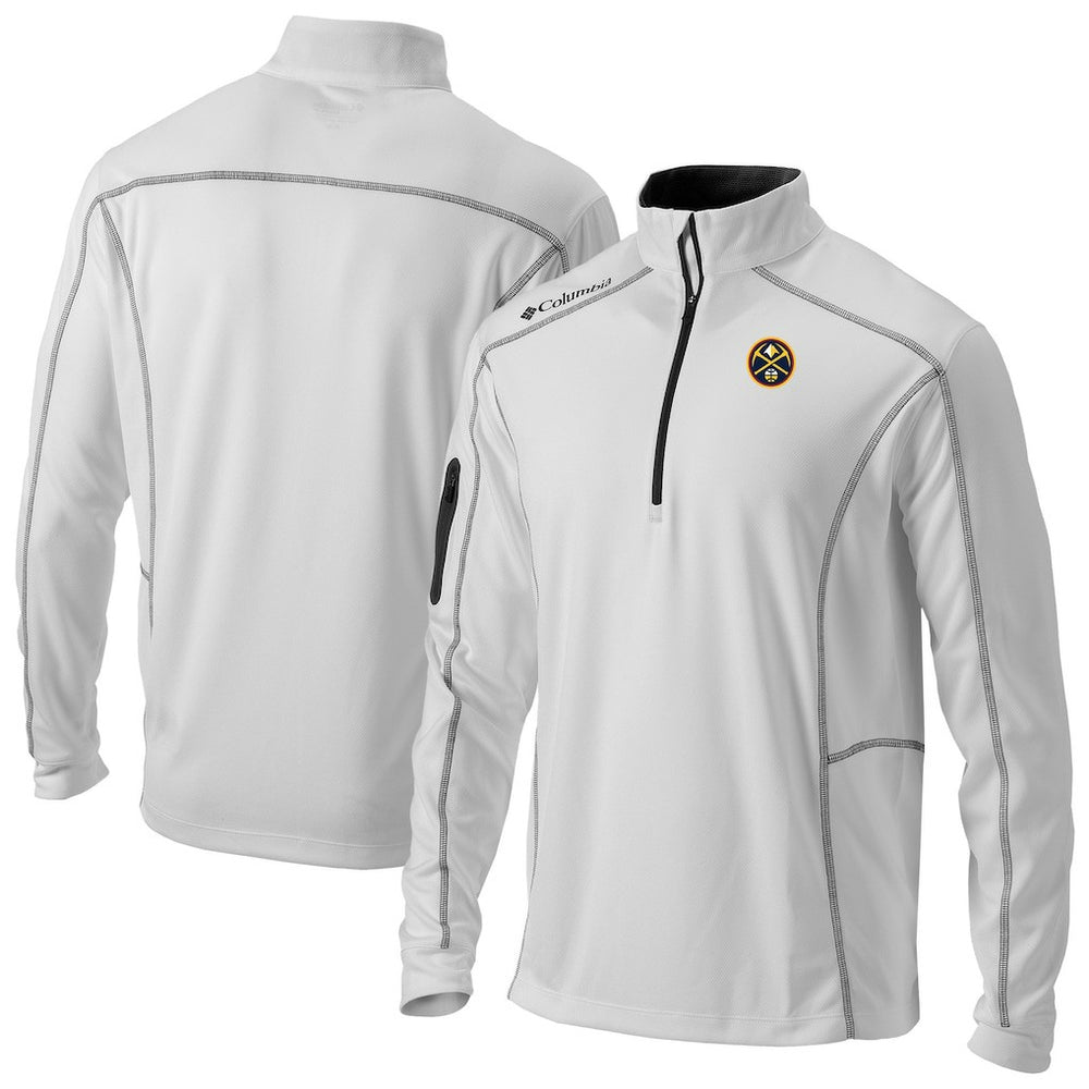 White Denver Nuggets Omni-Wick Shotgun Quarter-Zip Pullover sale | NBA