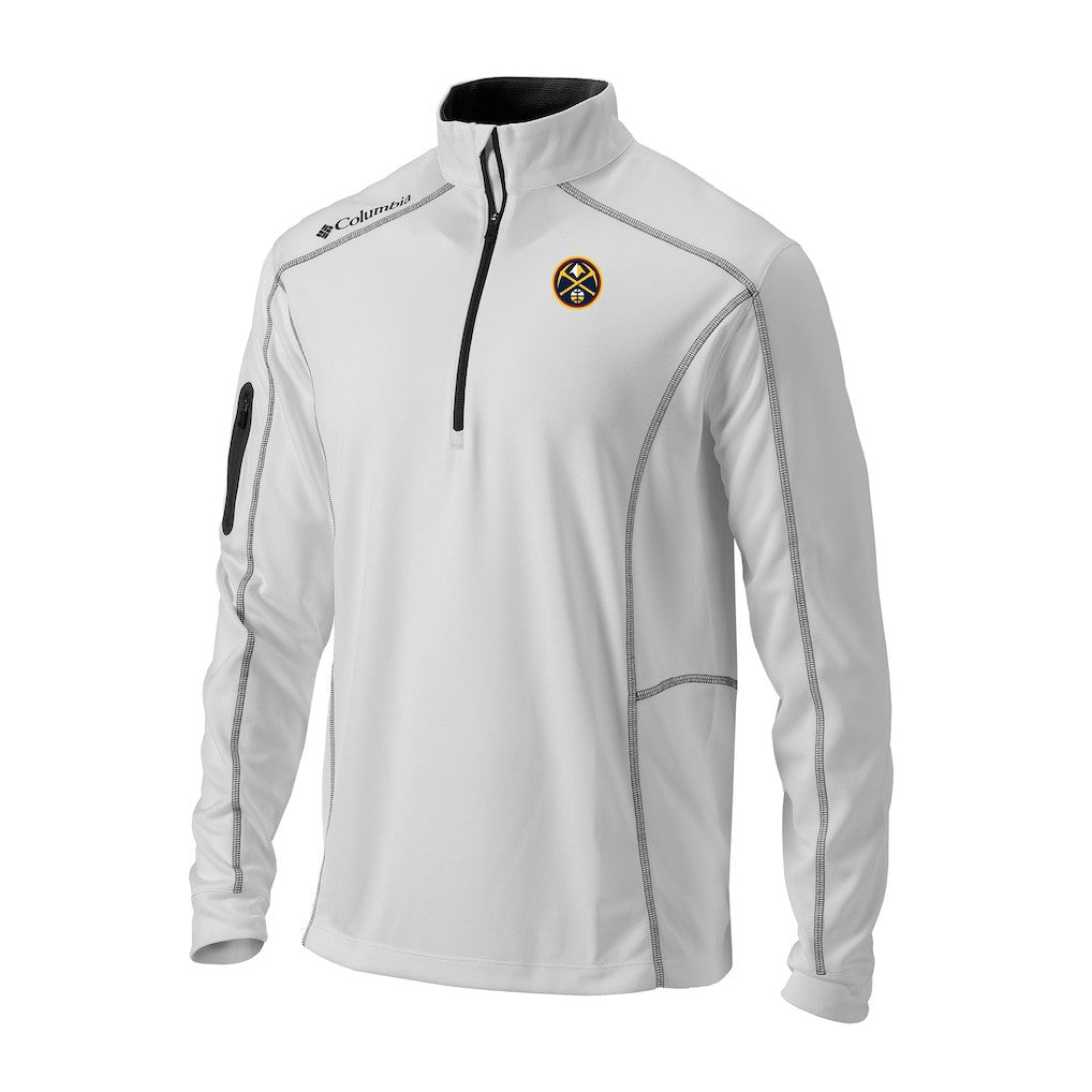 White Denver Nuggets Omni-Wick Shotgun Quarter-Zip Pullover sale | NBA