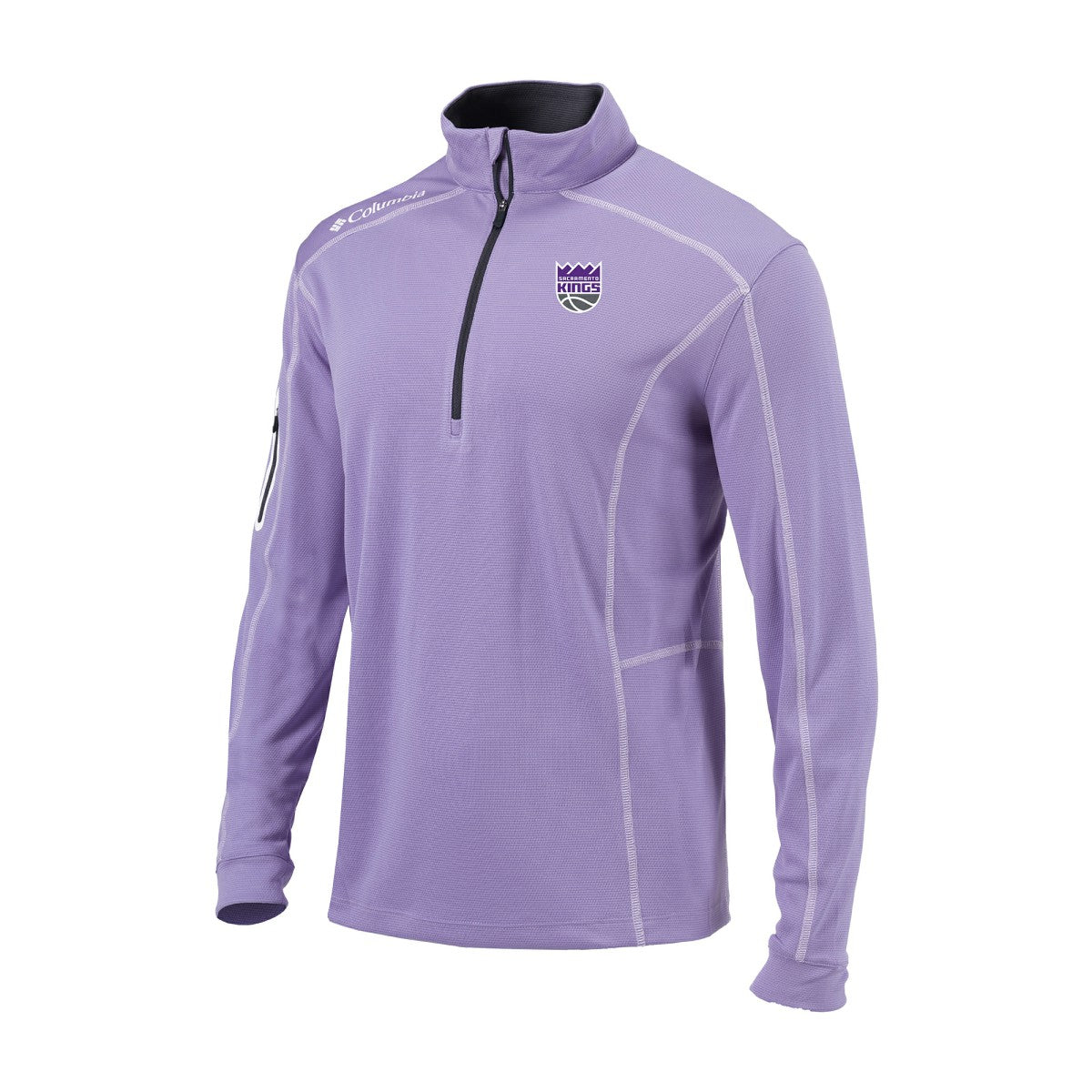 Lavender Sacramento Kings Omni-Wick Shotgun Quarter-Zip Pullover | NBA