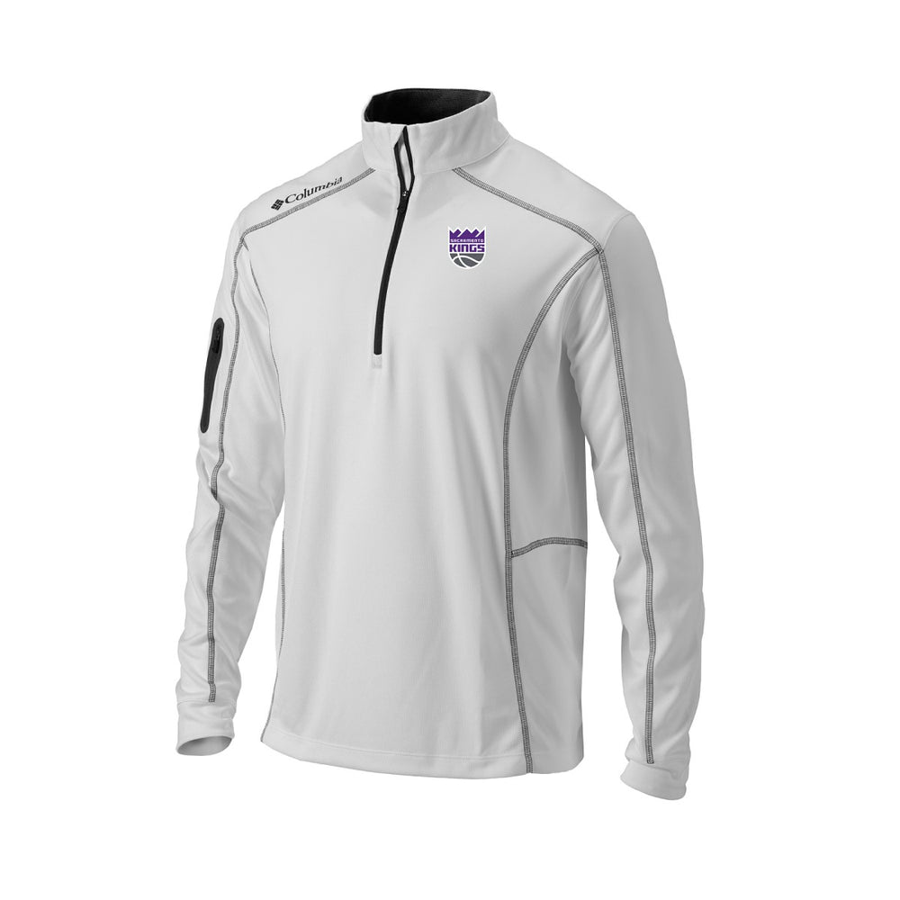 White Sacramento Kings Omni-Wick Shotgun Quarter-Zip Pullover | NBA