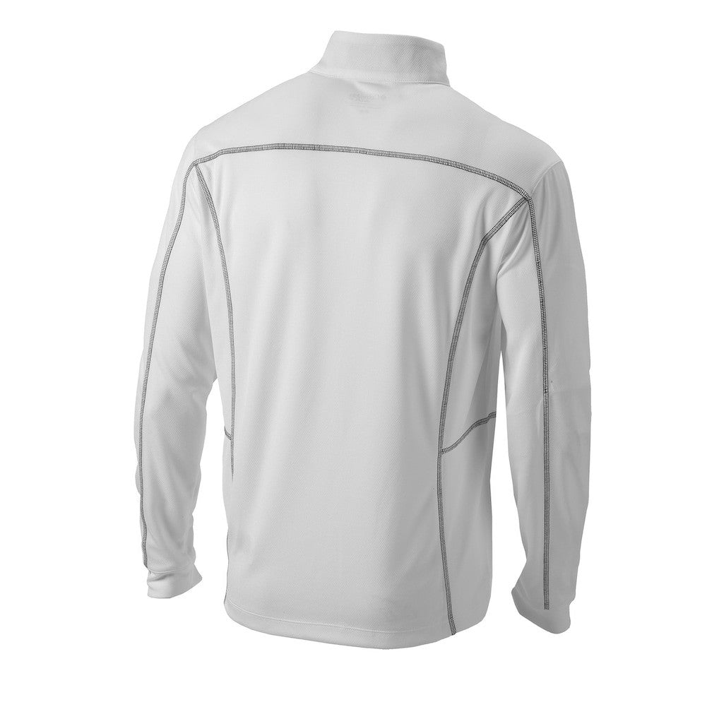 White Brooklyn Nets Omni-Wick Shotgun Quarter-Zip Pullover | NBA