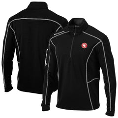Black Atlanta Hawks Omni-Wick Shotgun Quarter-Zip Pullover | NBA