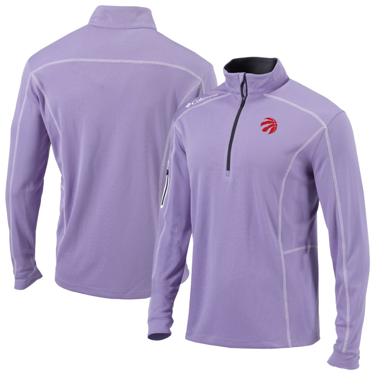 Lavender Toronto Raptors Omni-Wick Shotgun Quarter-Zip Pullover | NBA