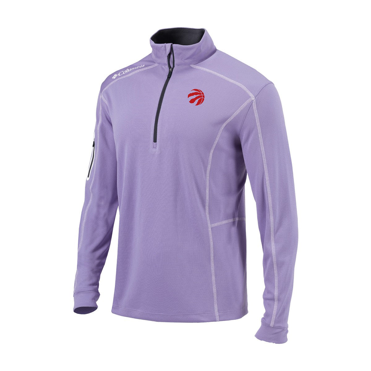 Lavender Toronto Raptors Omni-Wick Shotgun Quarter-Zip Pullover | NBA