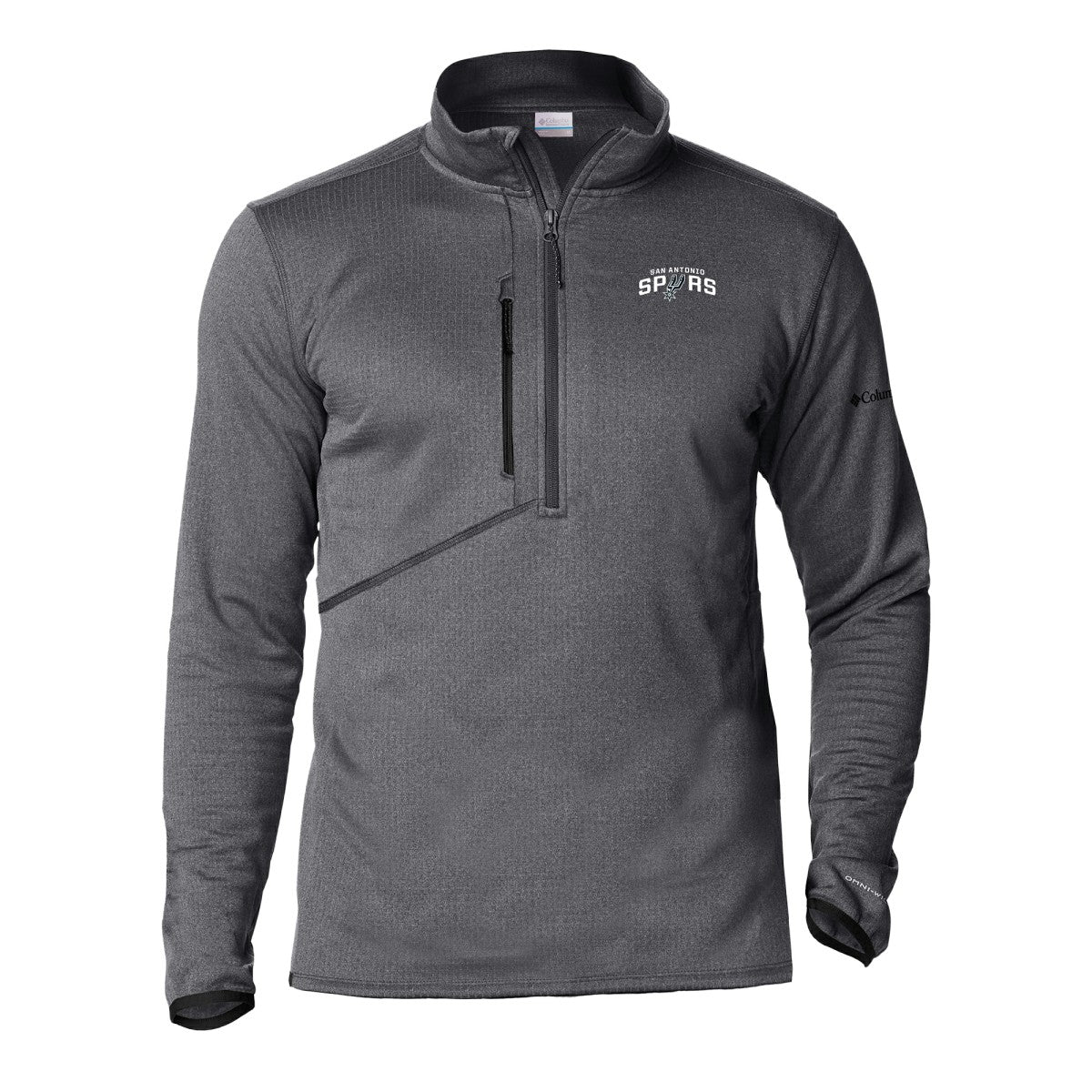 Gray San Antonio Spurs Park View Half-Zip Top | NBA