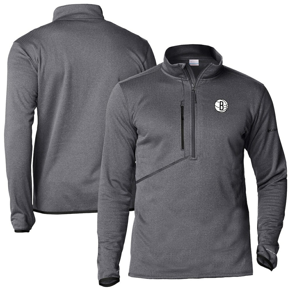 Gray Brooklyn Nets Park View Half-Zip Top | NBA