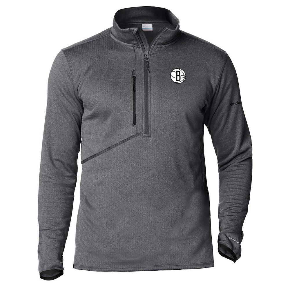 Gray Brooklyn Nets Park View Half-Zip Top | NBA