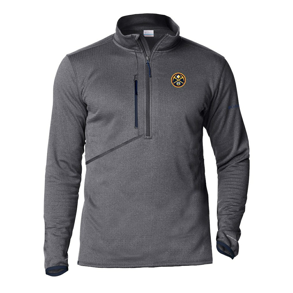 Gray Denver Nuggets Park View Half-Zip Top sale | NBA
