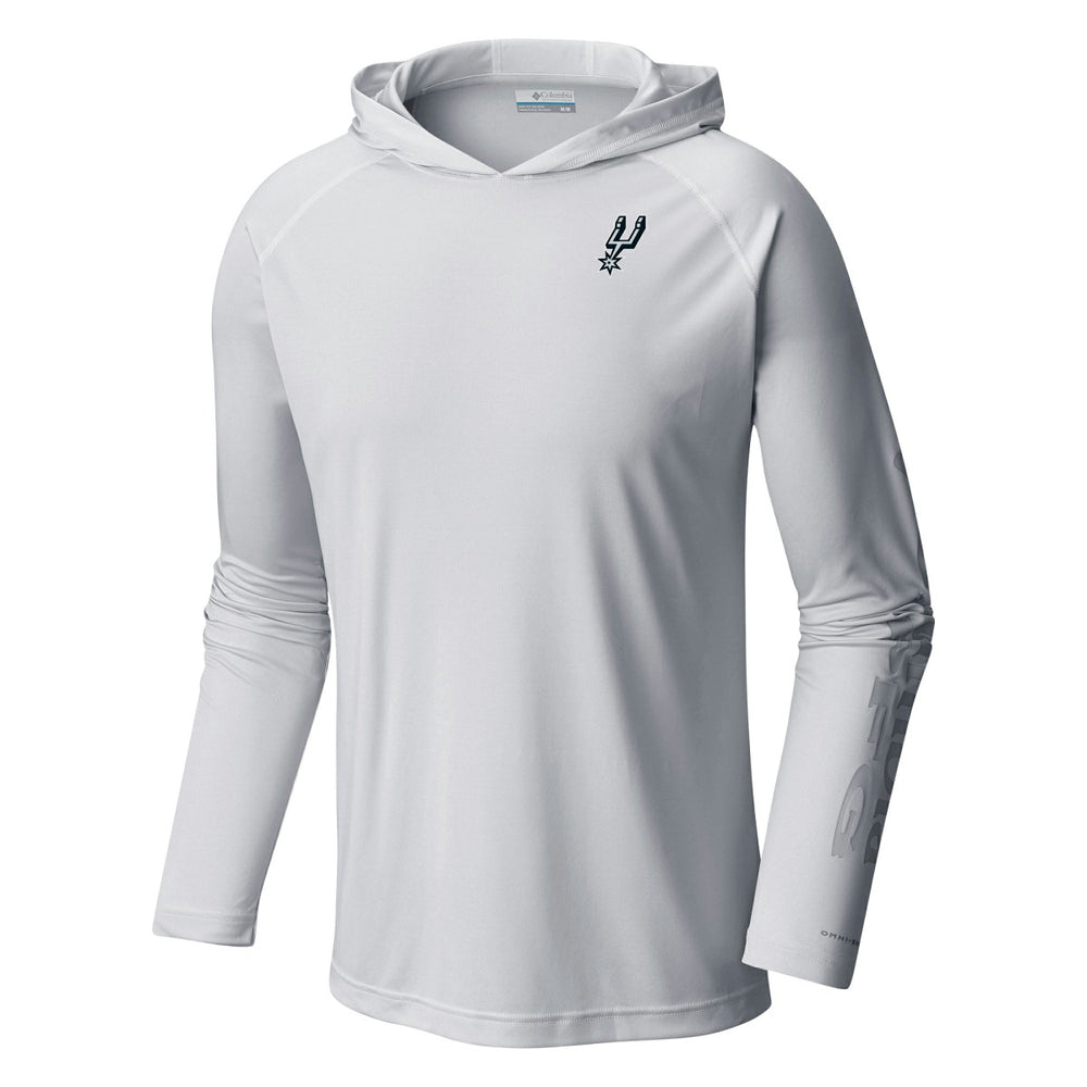 White San Antonio Spurs Terminal Tackle Long Sleeve Hoodie T-Shirt | NBA