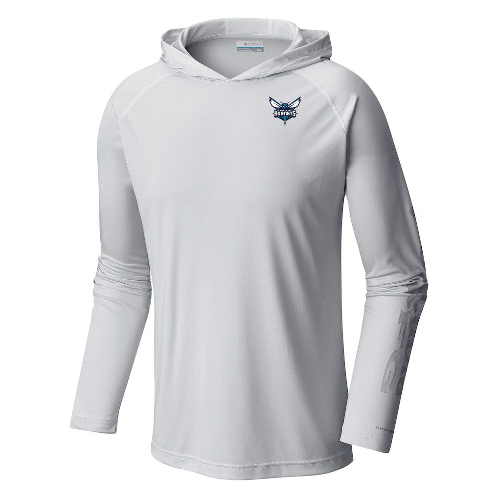 White Charlotte Hornets Terminal Tackle Long Sleeve Hoodie T-Shirt | NBA
