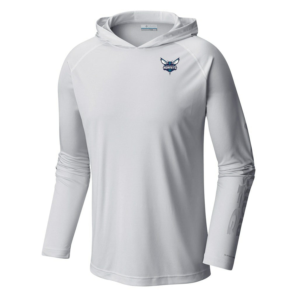 White Charlotte Hornets Terminal Tackle Long Sleeve Hoodie T-Shirt | NBA