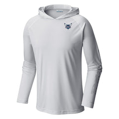 White Charlotte Hornets Terminal Tackle Long Sleeve Hoodie T-Shirt | NBA