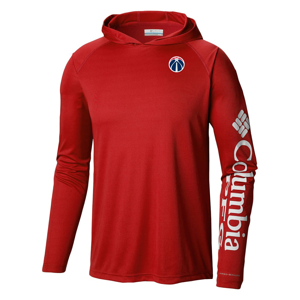 Red Washington Wizards Terminal Tackle Long Sleeve Hoodie T-Shirt | NBA