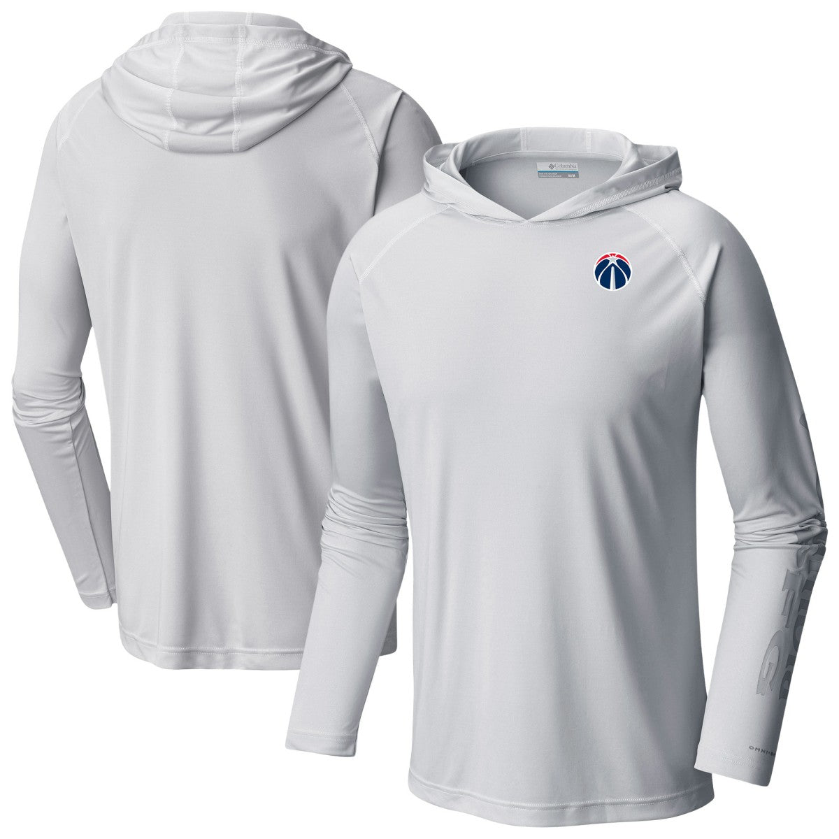 White Washington Wizards Terminal Tackle Long Sleeve Hoodie T-Shirt | NBA