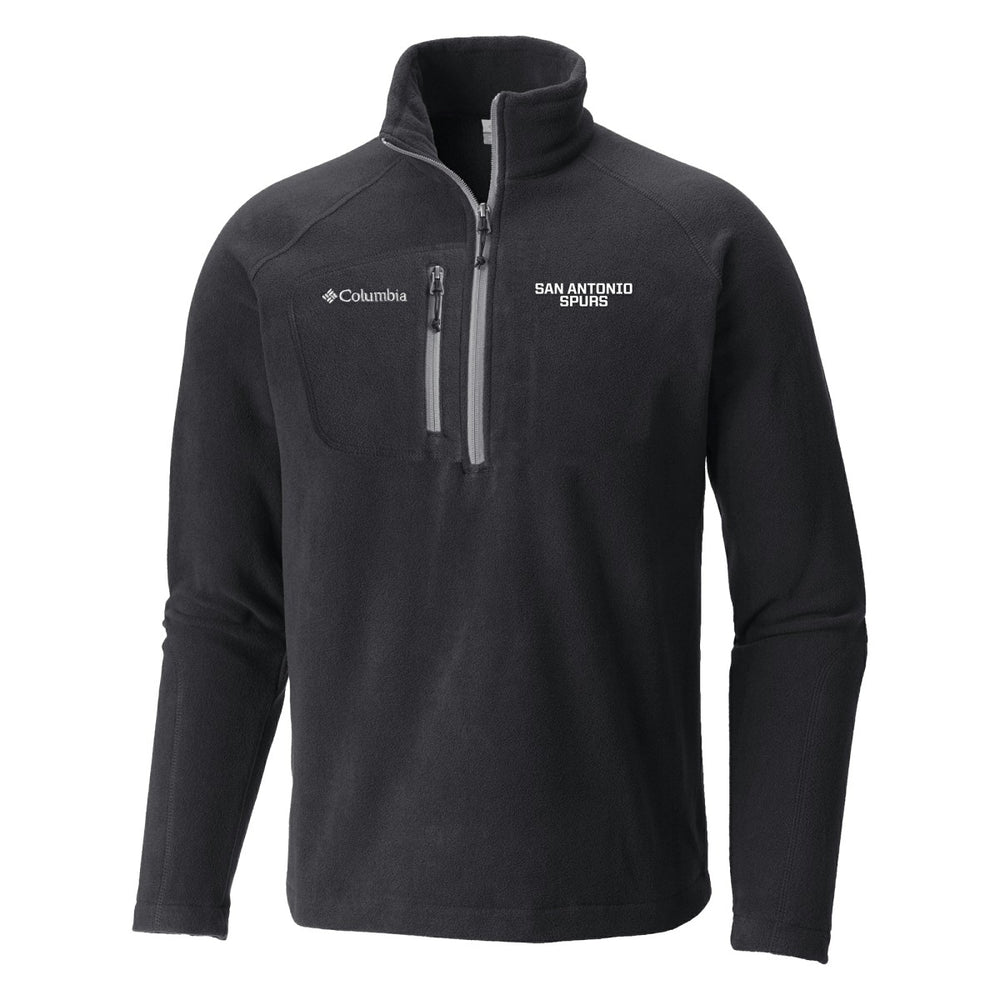 Black San Antonio Spurs Fast Trek III Half-Zip Fleece Pullover | NBA